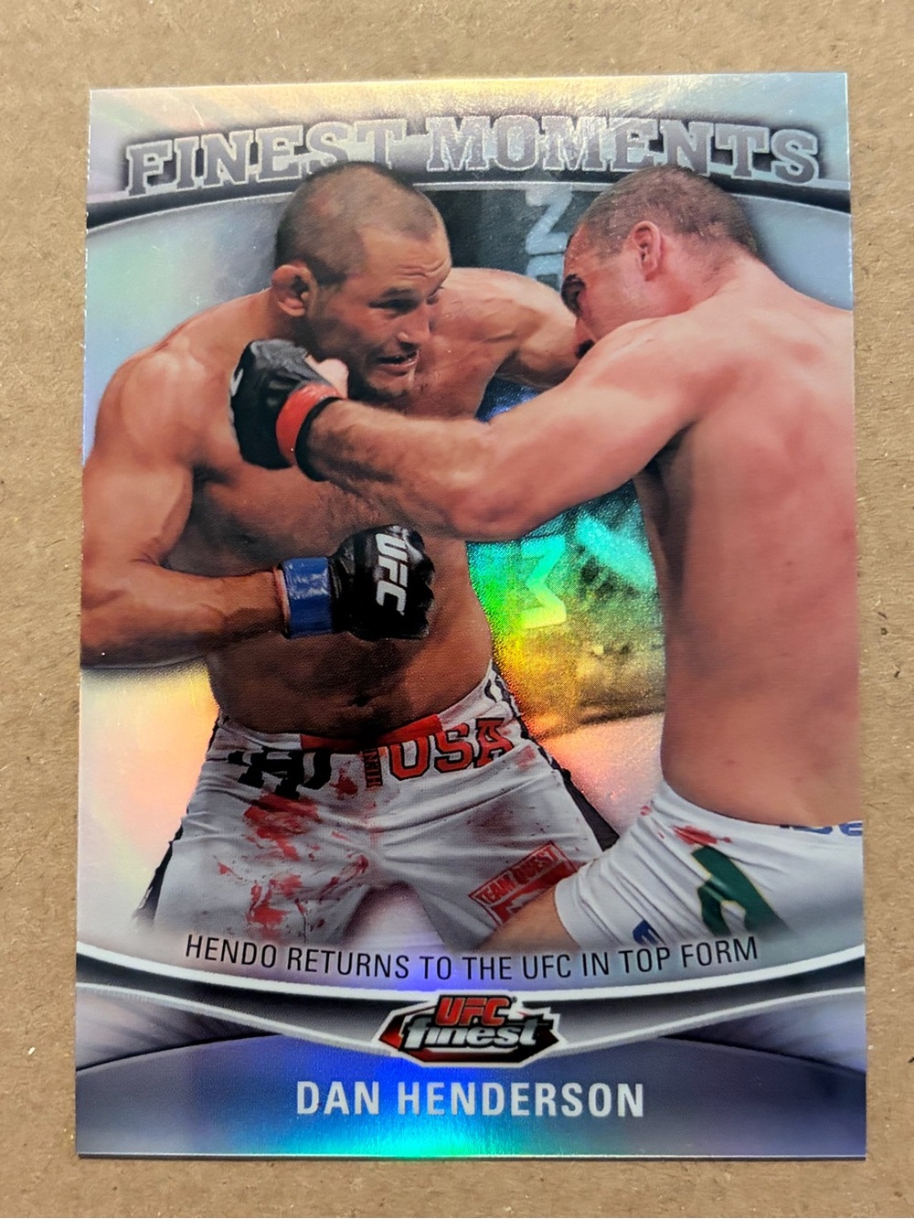 Dan Henderson 2012 Topps Refractor MMA UFC Card